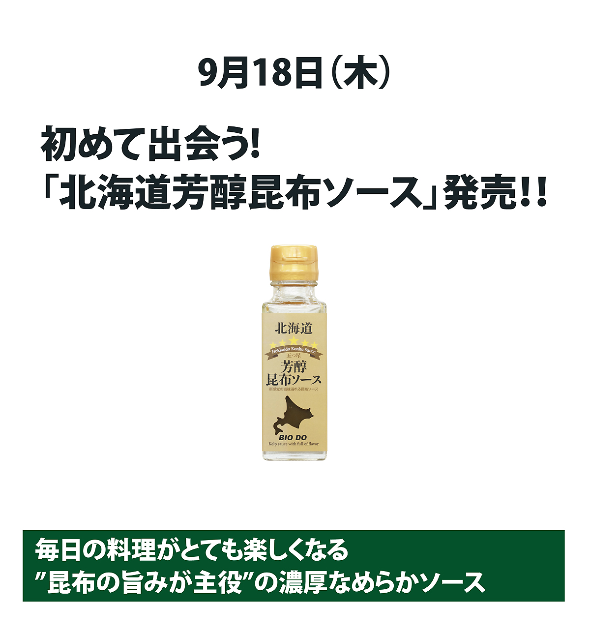 ほっかいどうほうじゅんこんぶそーす_100%Natural